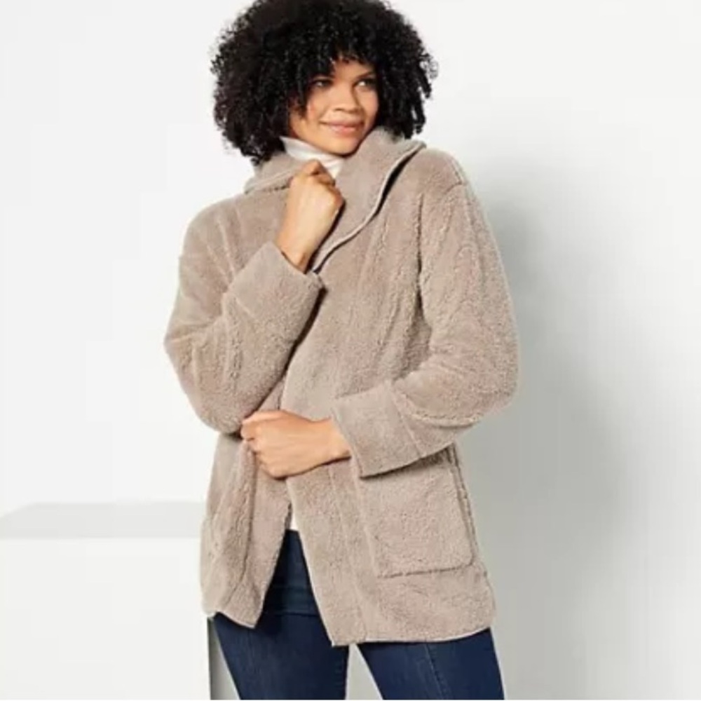 Koolaburra by UGG Sherpa Fleece Shawl Collar COZY Cardigan